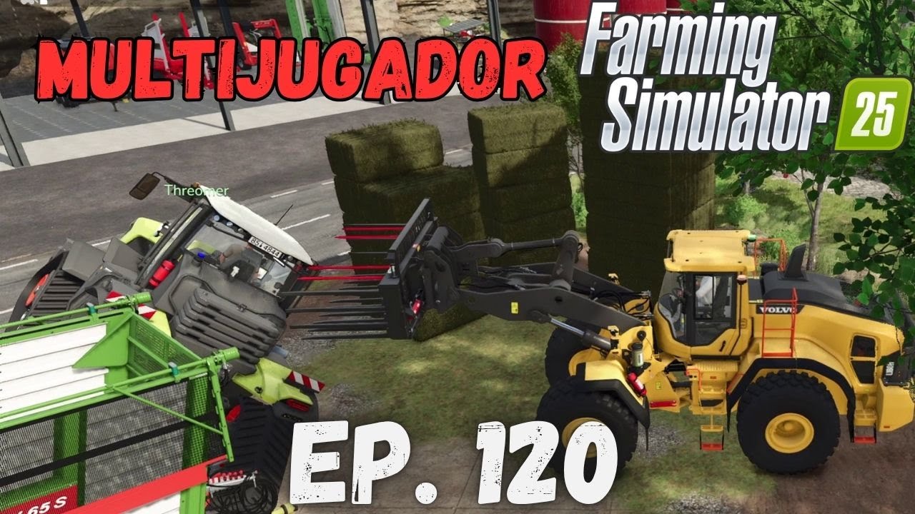 ENSILAJE MULTIJUGADOR con suscriptores &iexcl;Y NO DAMOS TERMINADO EL CAMPO! 😂 | FS25 Hutan Pantai EP.120