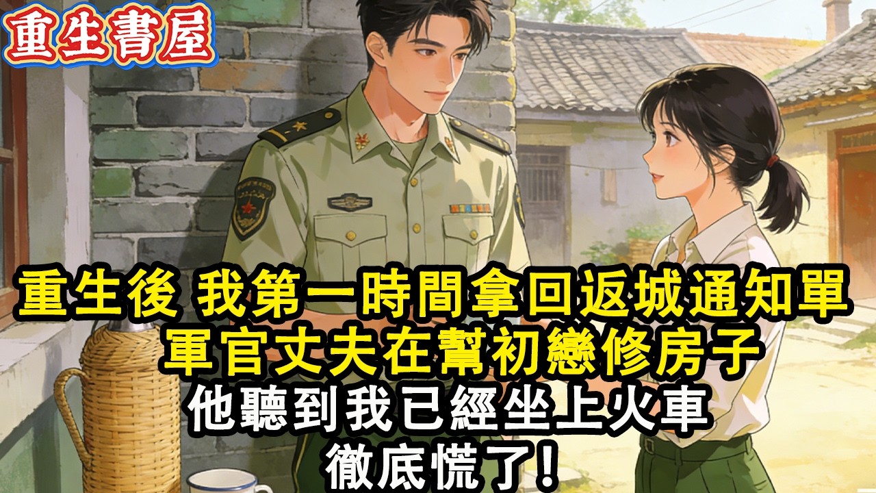 【重生爽文】重生後 我第一時間拿回返城通知單 軍官丈夫还在幫初戀修房子 這次福氣還是你們享受吧 他聽到我已經坐上火車 徹底慌了！#小說 #重生 #爽文#動漫 #故事 #動畫