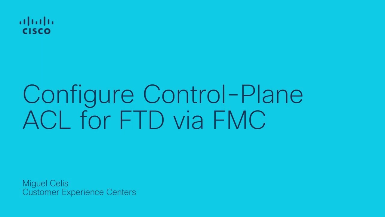 How to Configure Control-Plane ACL for FTD via FMC | Step-by-Step Guide