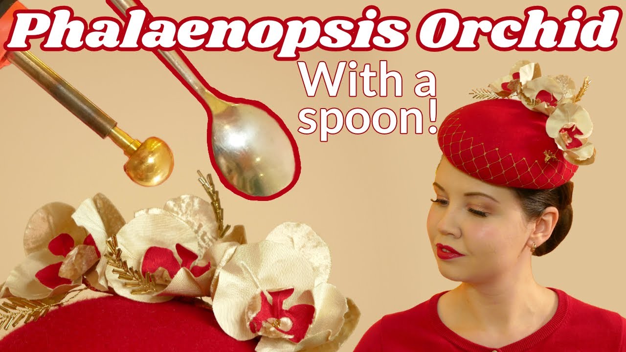 Phalaenopsis Moth Orchid Silk Hand Made Flower Tutorial | Millinery Flower Trims | Hat Trims