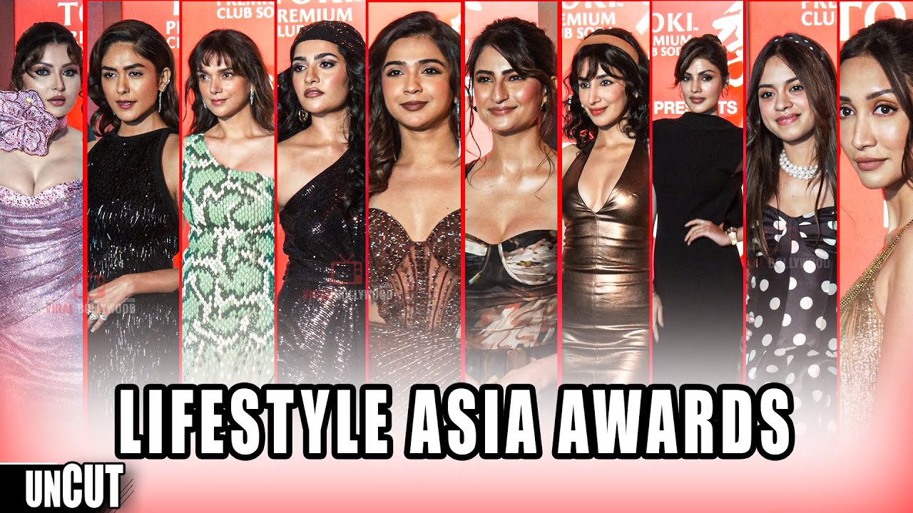 MRUNAL THAKUR, URVASHI RAUTELA, PALAK TIWARI Red Carpet Looks At Lifestyle Asia Awards | Aditi Rao