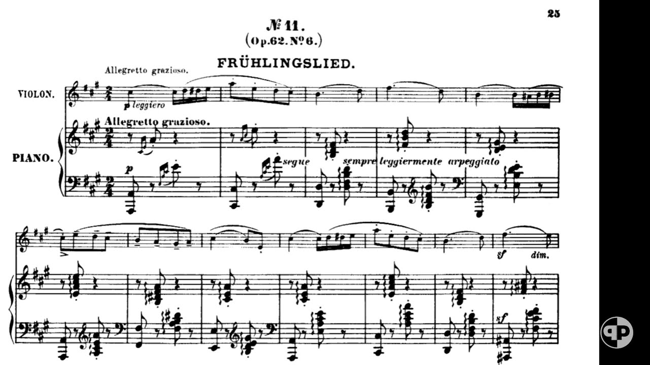 Frühlingslied - piano accompaniment