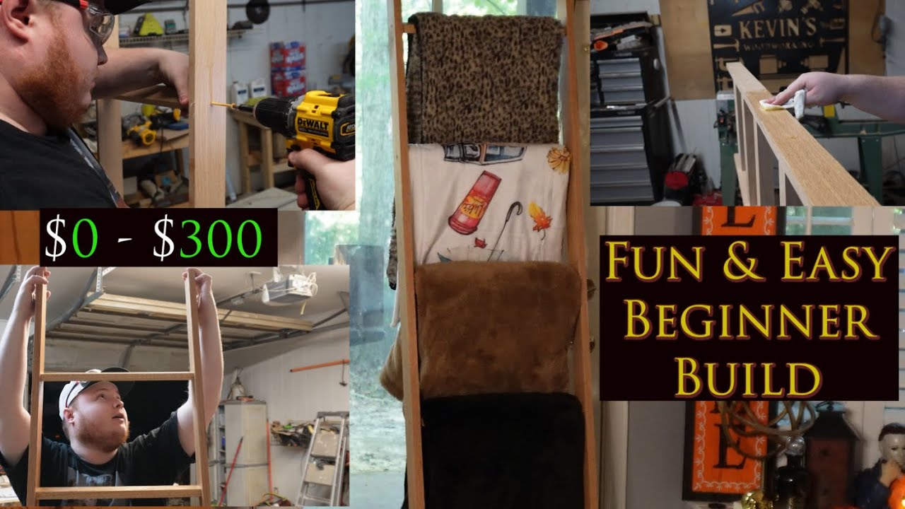 DIY Blanket Ladder | Easy Beginner Woodworking Project