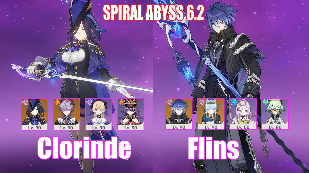 C0 Clorinde Overload & C0 Flins | Spiral Abyss 6.2 | Genshin Impact