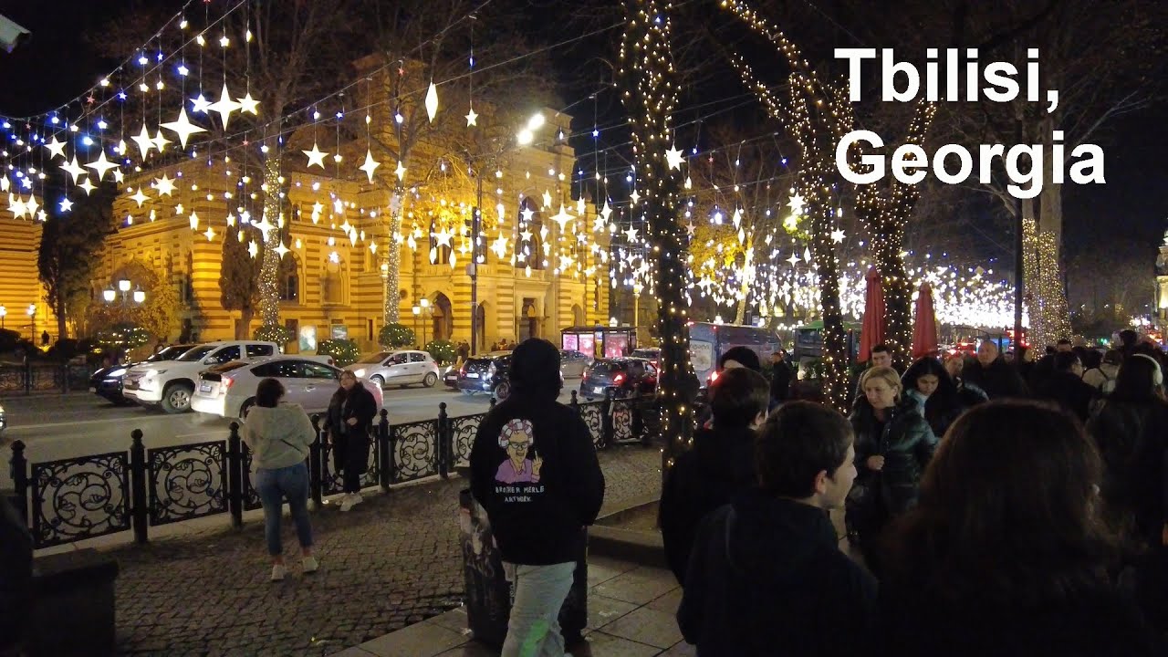 New Year Just Started. Rustaveli Avenue, Tbilisi, Georgia 🇬🇪, January 2, 2024.
