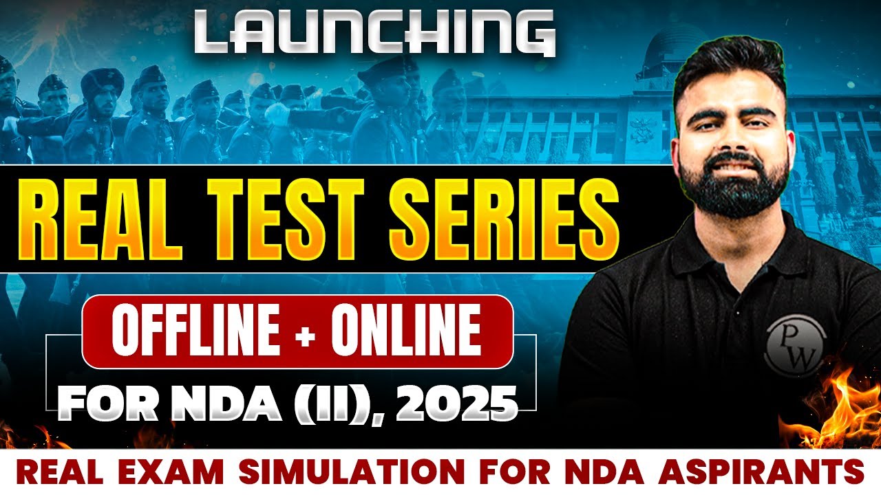 Launching Real Test Series For NDA 2 2025 | NDA Preparation | UPSC NDA Exam | NDA 2 2025