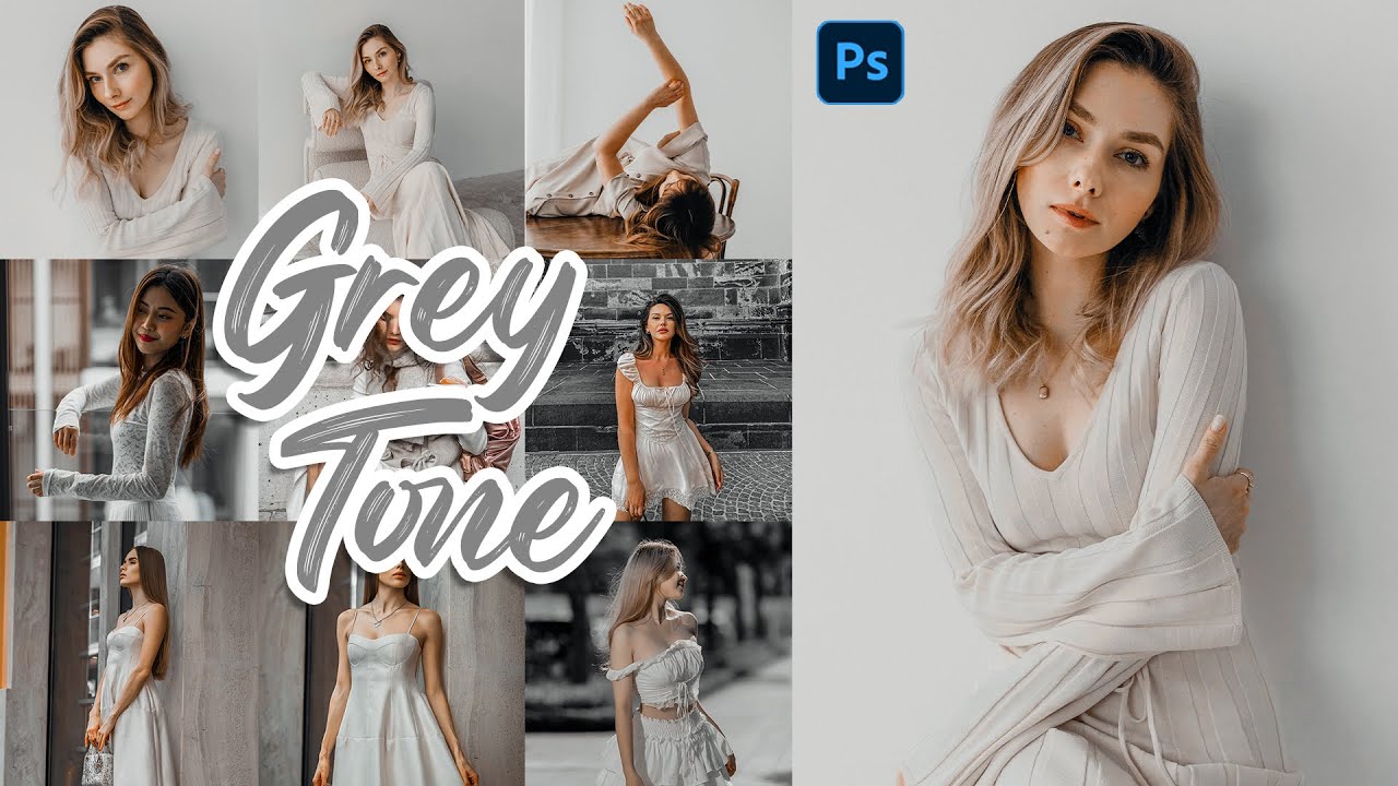 Grey Tone Preset | Color Grading Tutorial | Free Preset | Photoshop & Lightroom Preset #preset