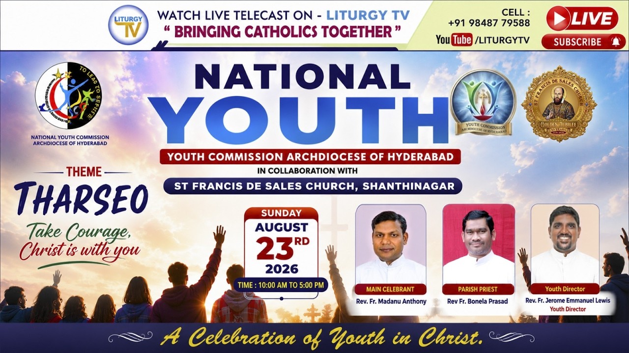 REV FR. MSGR. Y BALASHOWRY | Fr. M ANTHONY | SPECIAL YOUTH MASS | ST FRANCIS DE SALES CHURCH|23-8-26