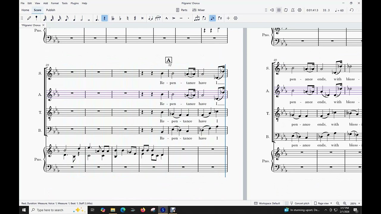 Pilgrams’ Chorus – Alto Practice Video