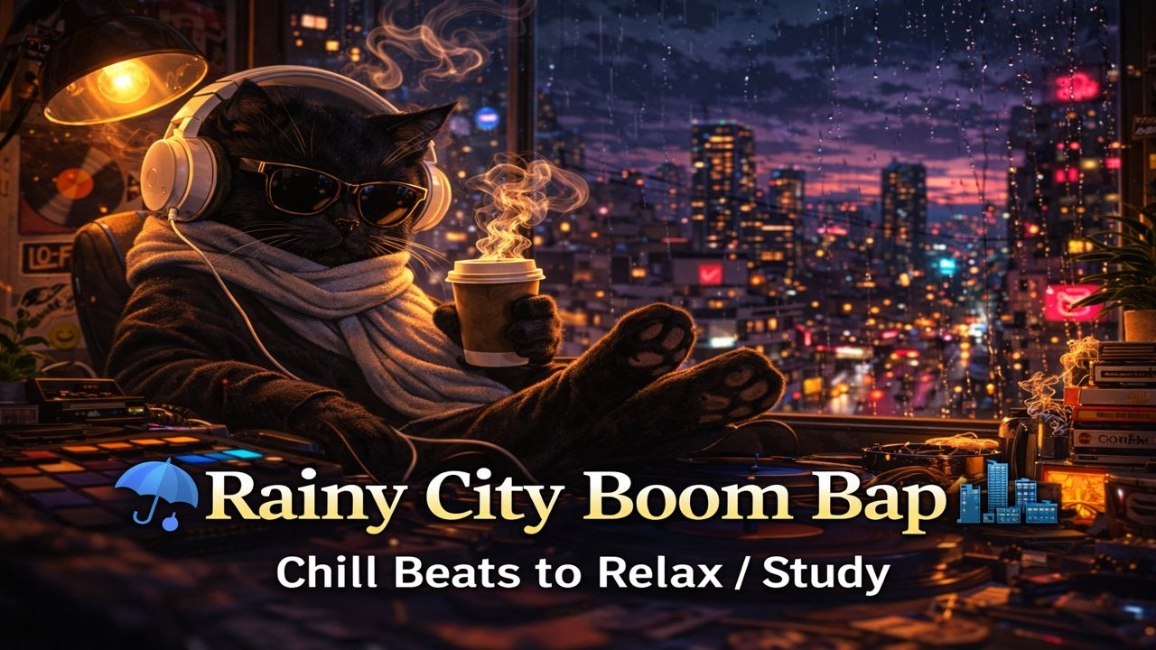 Rainy City Boom Bap 🌧️🏙️  Chill Lofi Beats to R