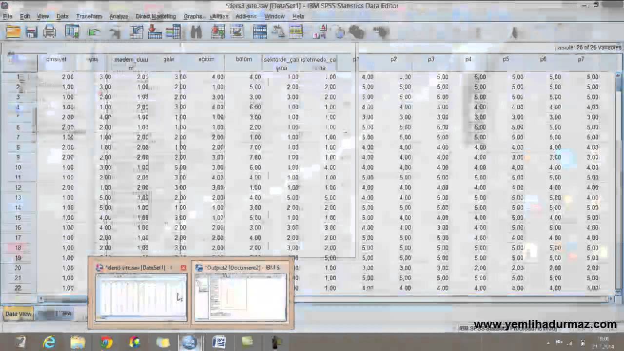 SPSS DERS 4 GÜVENİRLİK ANALİZİ