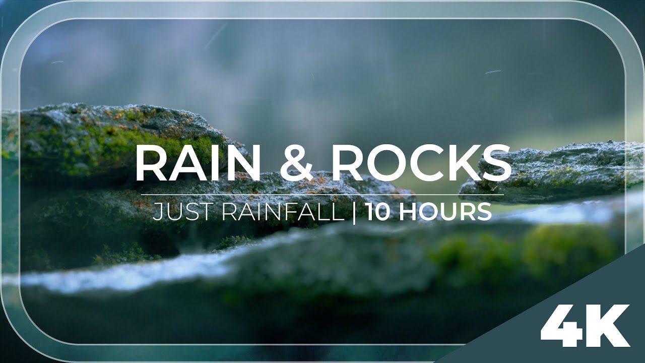 Rain & Rocks | 10 Hours of rainfall on rocks in the alps