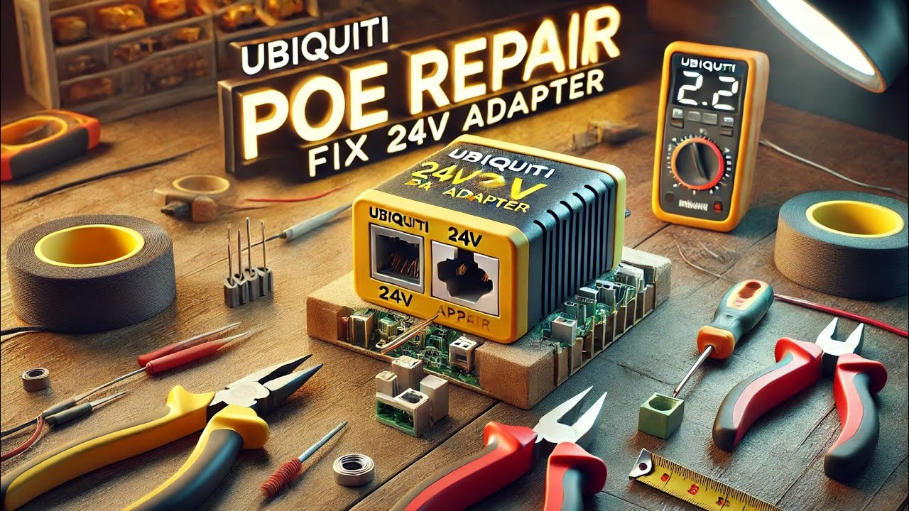 how to repair poe adapter 24v at home | how to repair ubiquiti poe