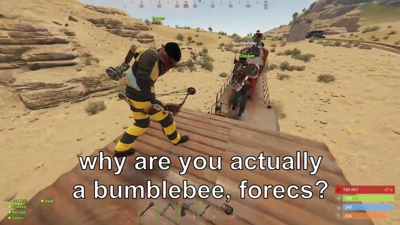 Hood oos-ing some mad cunts on the Rust server