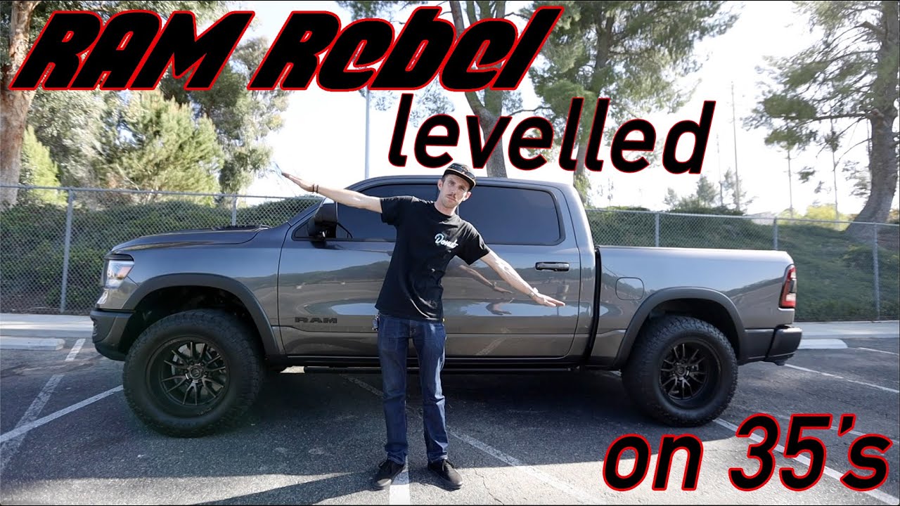 2021 Ram Rebel on 35's with just a level lift!