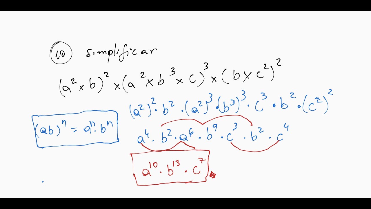 ÁLGEBRA BÁSICA-1 ( Regras da potência)