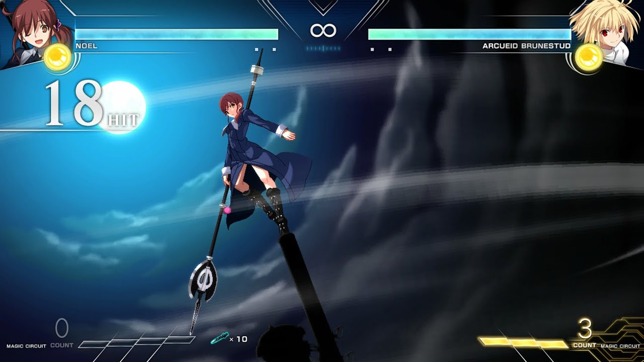 Melty Blood Type Lumina Noel Half Screen Last Arc Combo