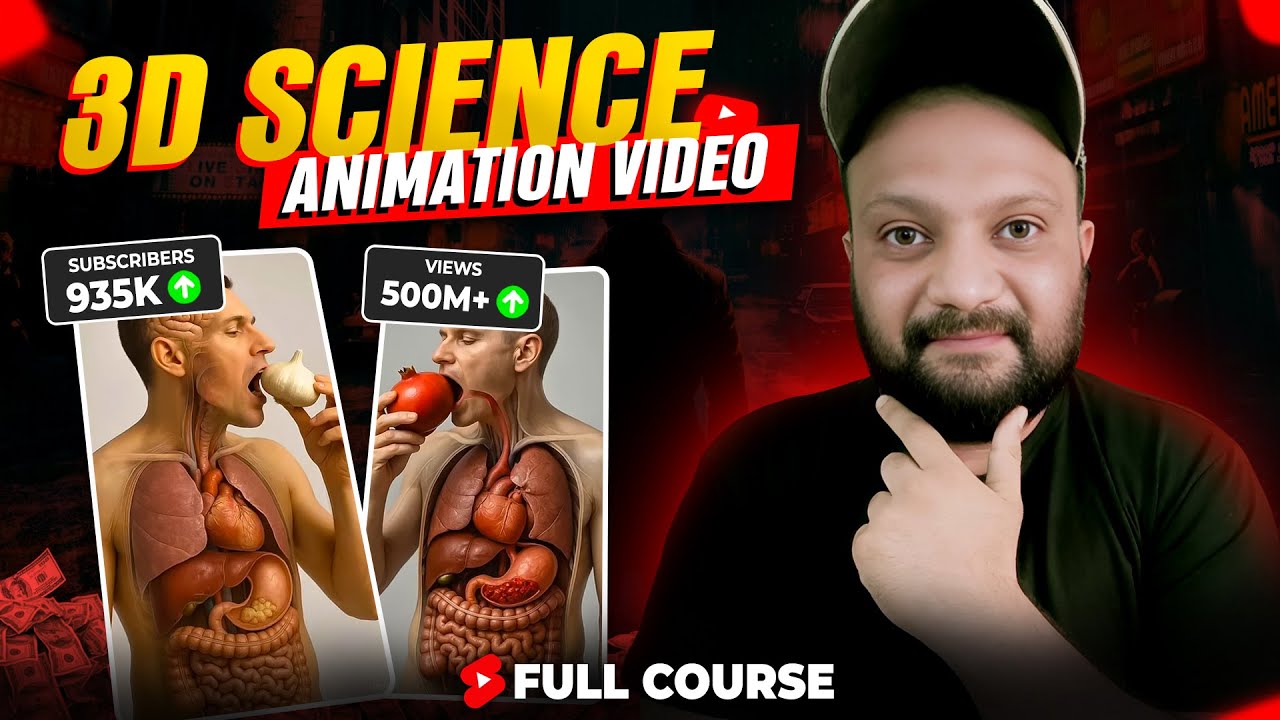 Science 3D Animation AI Videos Kaise Banaye | Step-by-Step Full Guide 🔥