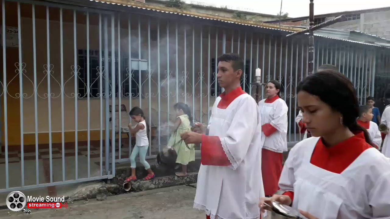 Procesión con la Virgen de Guadalupe