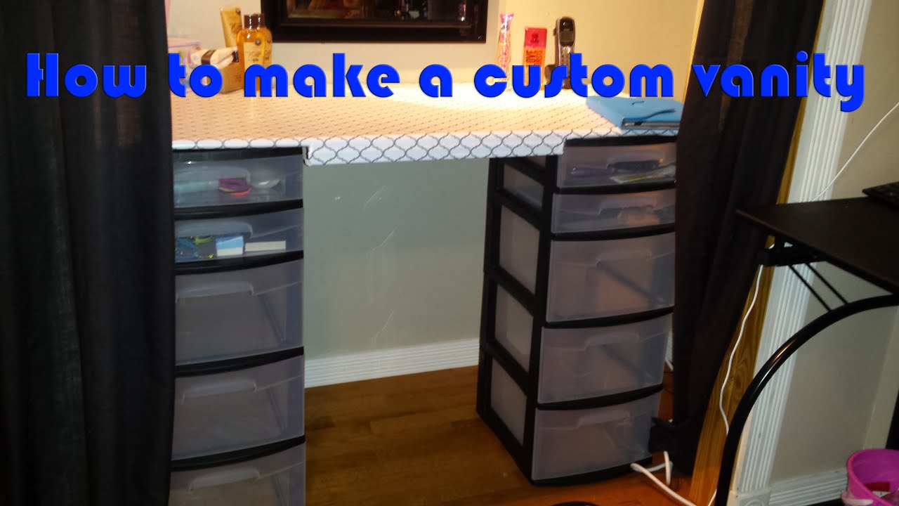 How to make a vanity for cheap