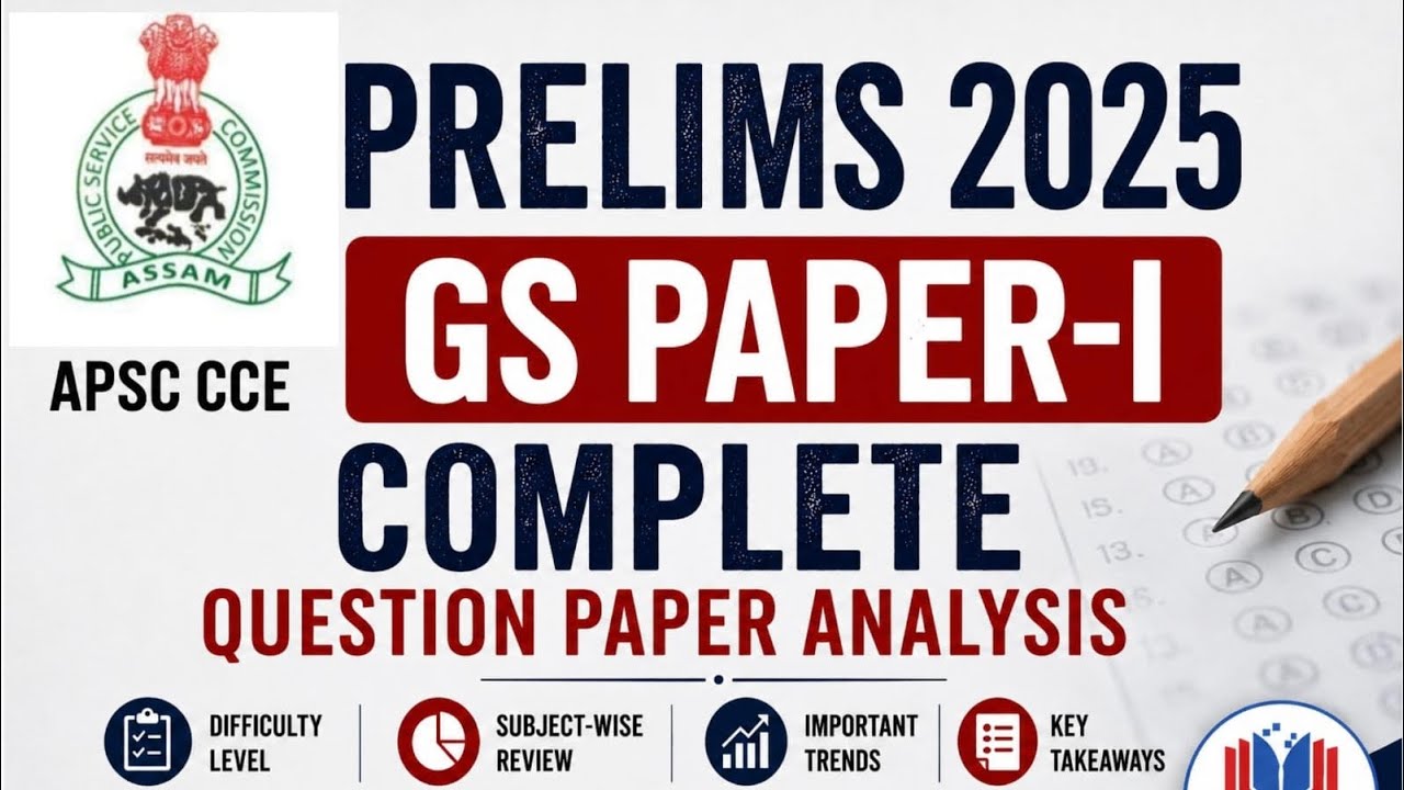 APSC CCE Prelims 2025 GS Paper 1 | Полный разбор | Обзор по предметам и уровень сложности