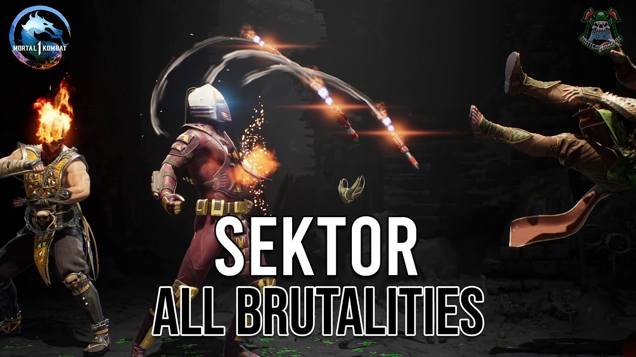Mortal Kombat 1 - SEKTOR Kameo Brutality (All Brutalities) [1440p 60FPS]