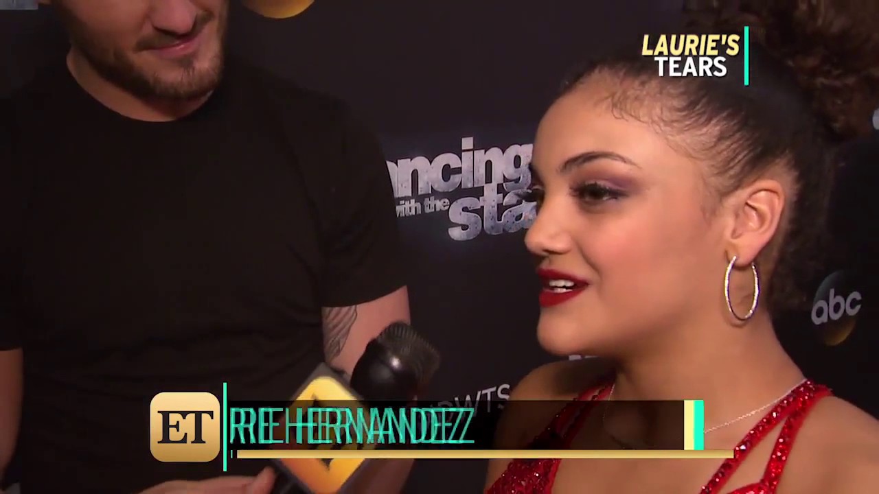 Why Val Chmerkovskiy Covered Laurie Hernandez's Ears During Her Emotional 'DWTS' Package