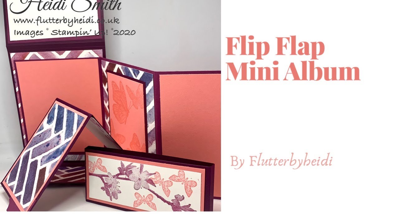 Mini Album #6 How to make a fun Flip Flap Mini Album CRAFT HOW TO