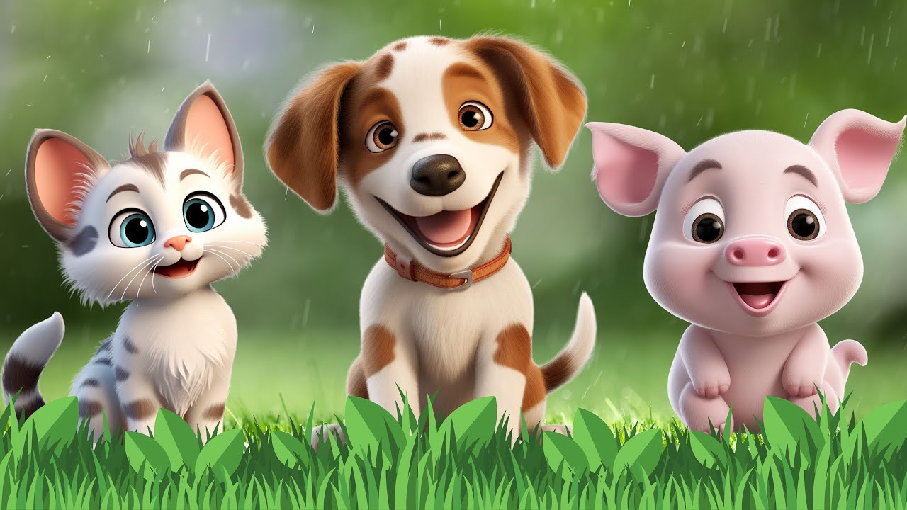 Farm Animal Moments: Kitten, Dog, Pig, Puppy, Flamingo, Chicken,...  –Animal Video