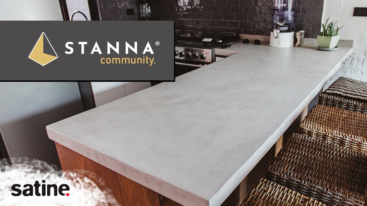 Barras de Cocina con Microcemento Satine | Stanna
