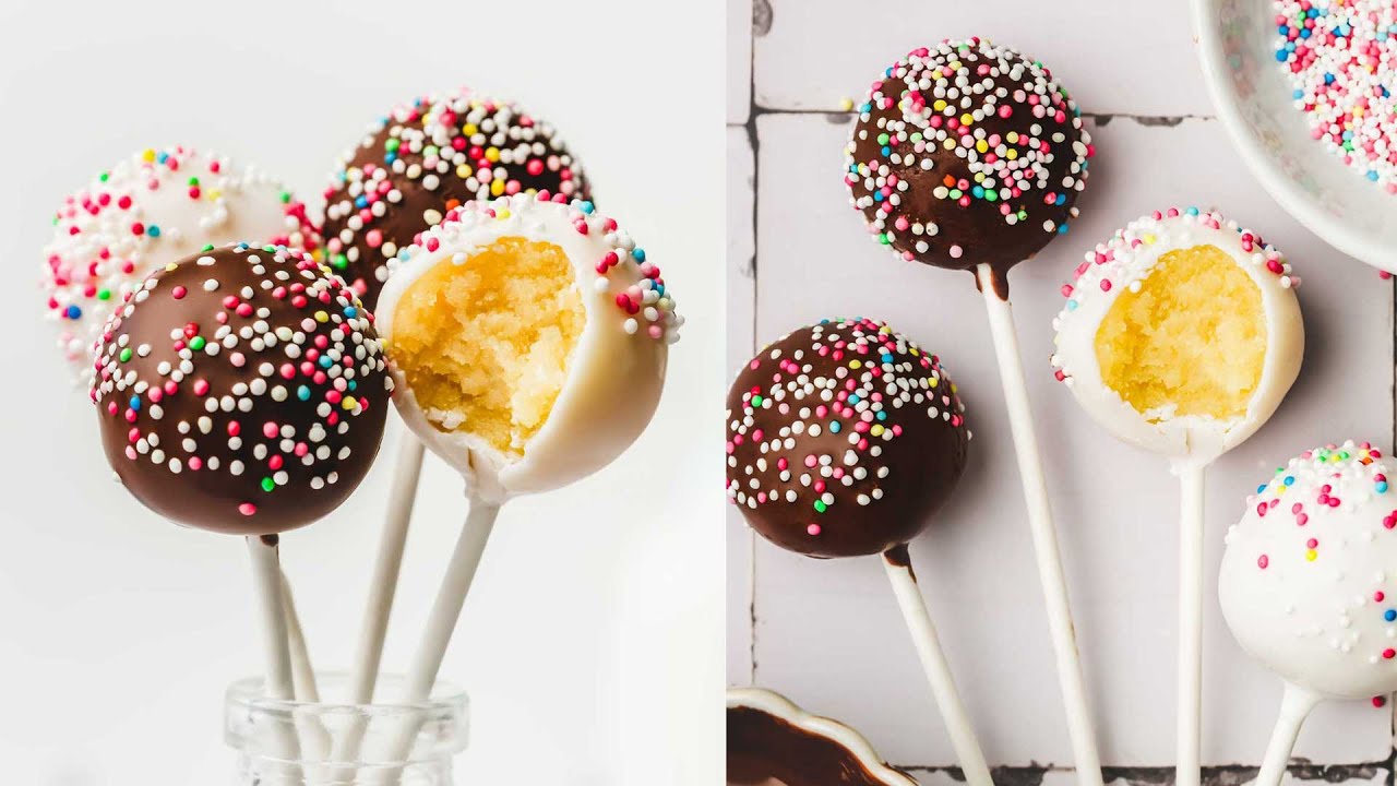 Cakes pops maison sans moule - Recette facile des g&acirc;teaux sucettes - Sweetly Cakes