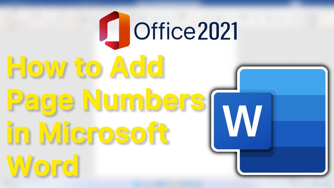 How to Add Page Numbers in Microsoft Word