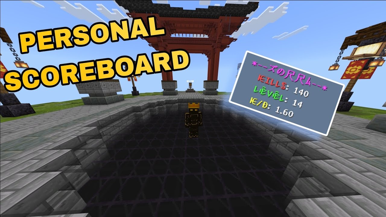 How to make a personal scoreboard | Minecraft Bedrock Edition 