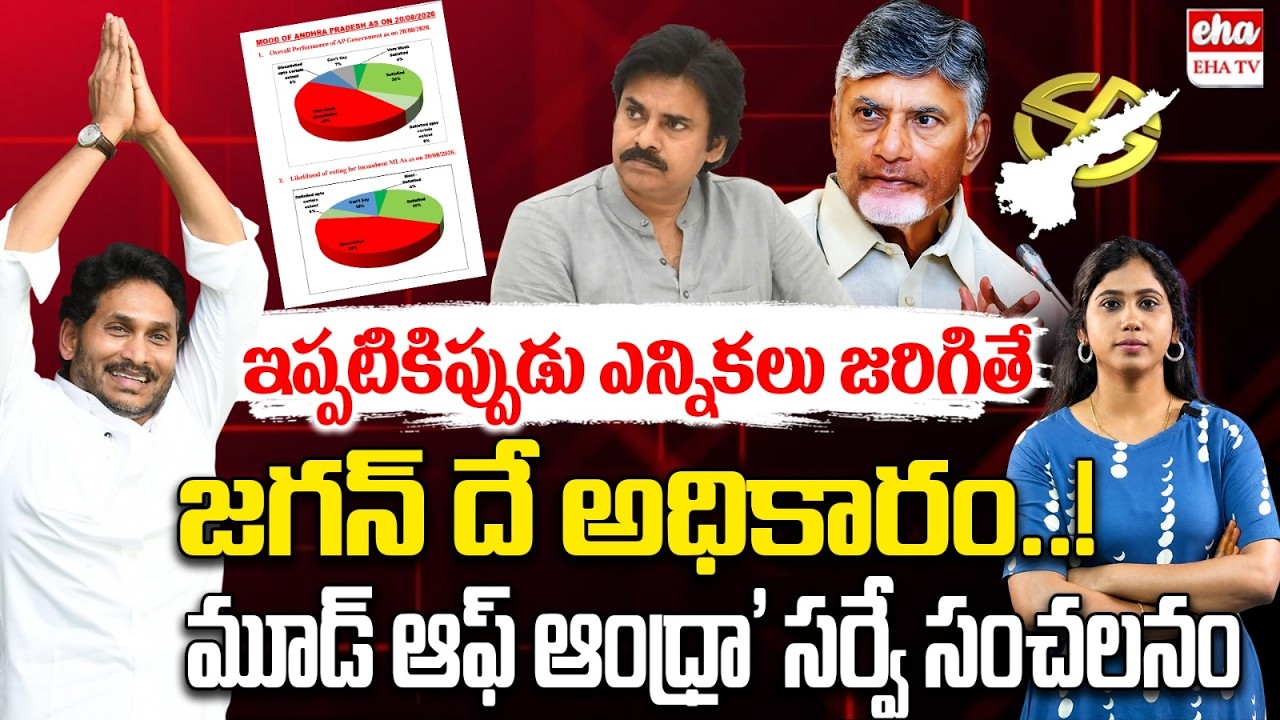 Mood Of Andhra Survey On AP : Will YSRCP Return to Power? | YS Jagan | AP Latest Survey | EHA TV