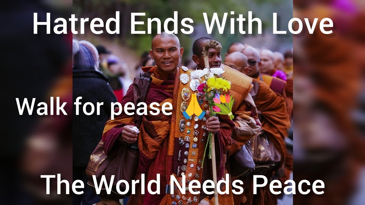 Walk for peaseဆရာတော် မိန့်ခွန်း  Dhamma talk 🦜🙏💐🙏💐🙏💐