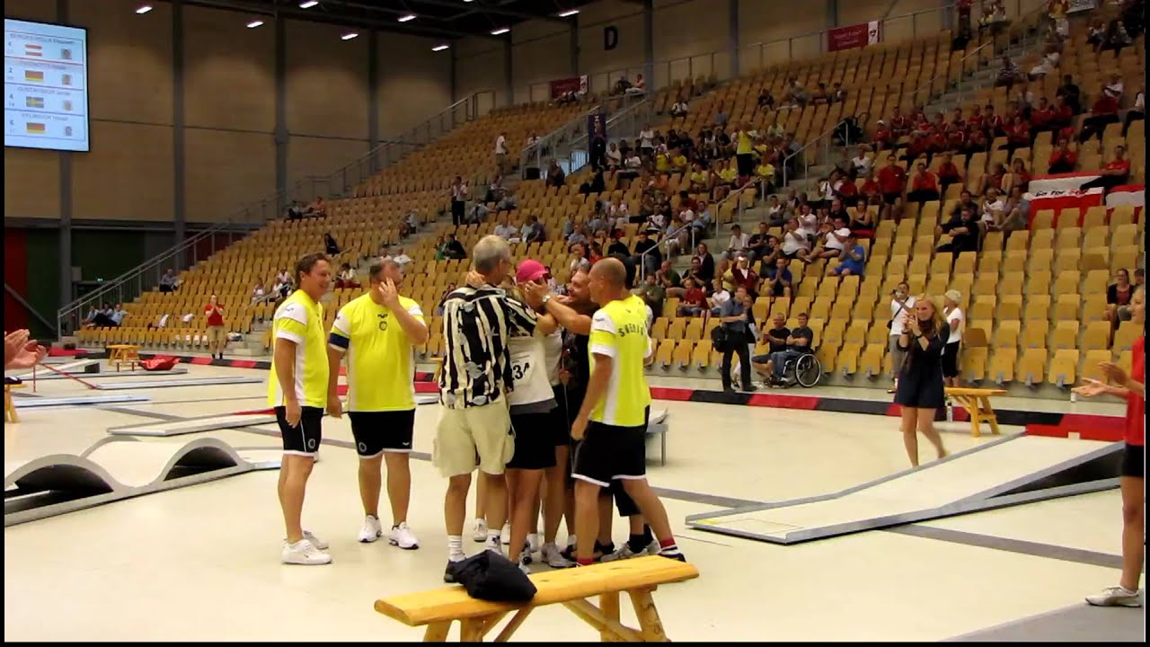 Sandra Weaver with her shot for Gold