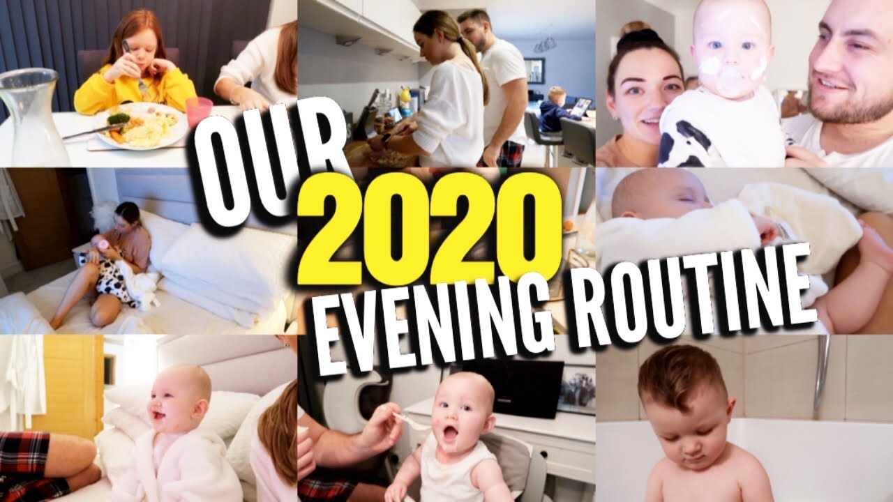 OUR NEW 2020 EVENING ROUTINE || A day in the life of mum, dad, pre-teen, toddler and baby !!