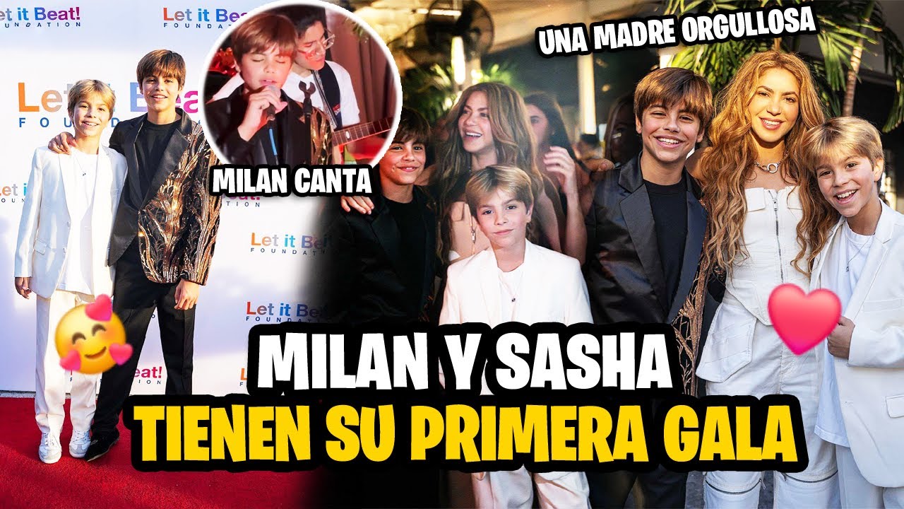 Shakira acompaña a sus hijos a su primera gala en Miami, en donde Milan y Sasha se roban las miradas