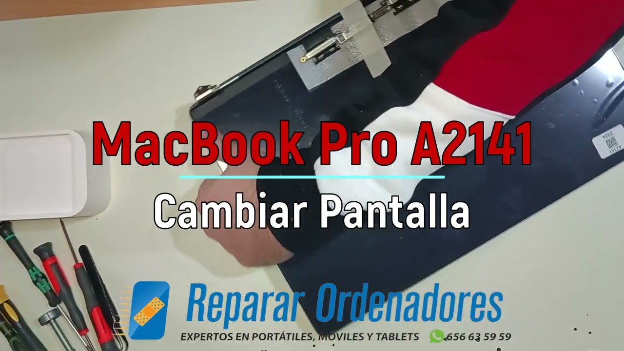 Cambiar Pantalla MacBook Pro A2141 de 2019 en Reparar Ordenadores Madrid