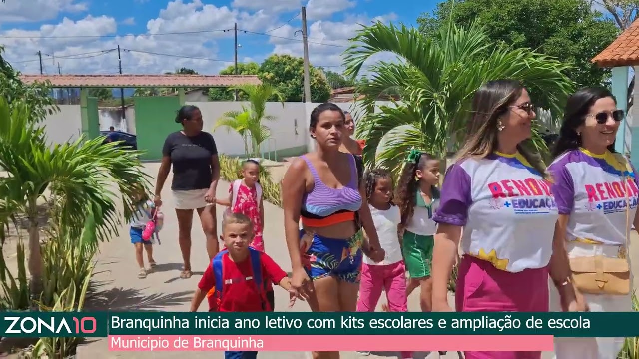 Branquinha inicia ano letivo com entrega de kits escolares e ampliação de escola