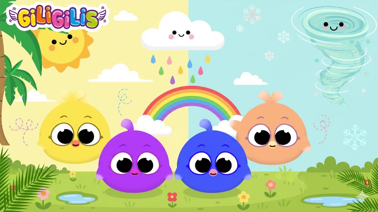 Learn About Seasons, Colors, Fruits & Animals | Giligilis Kids Cartoon