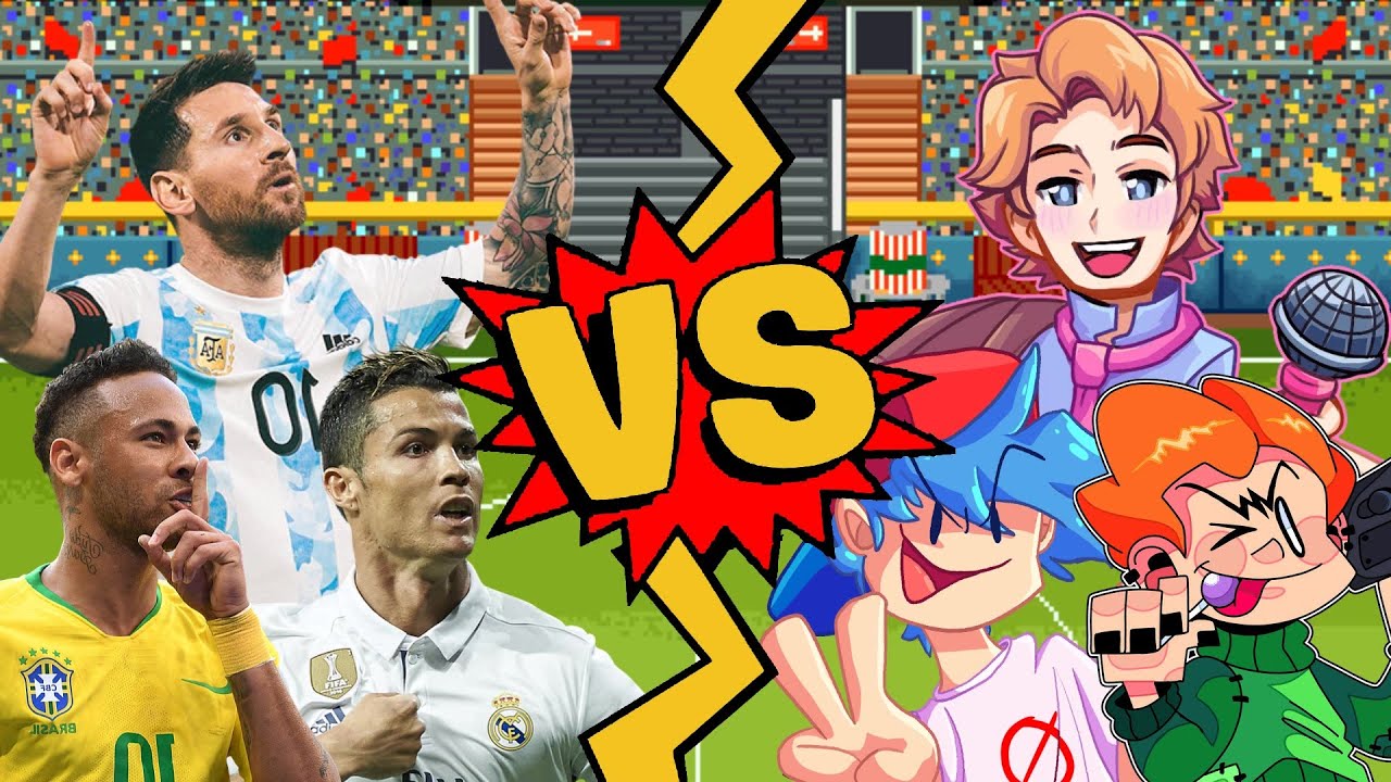 M.U.G.E.N Battles | Neymar/Messi/Cristiano Ronaldo vs Boyfriend/Pico/Senpai