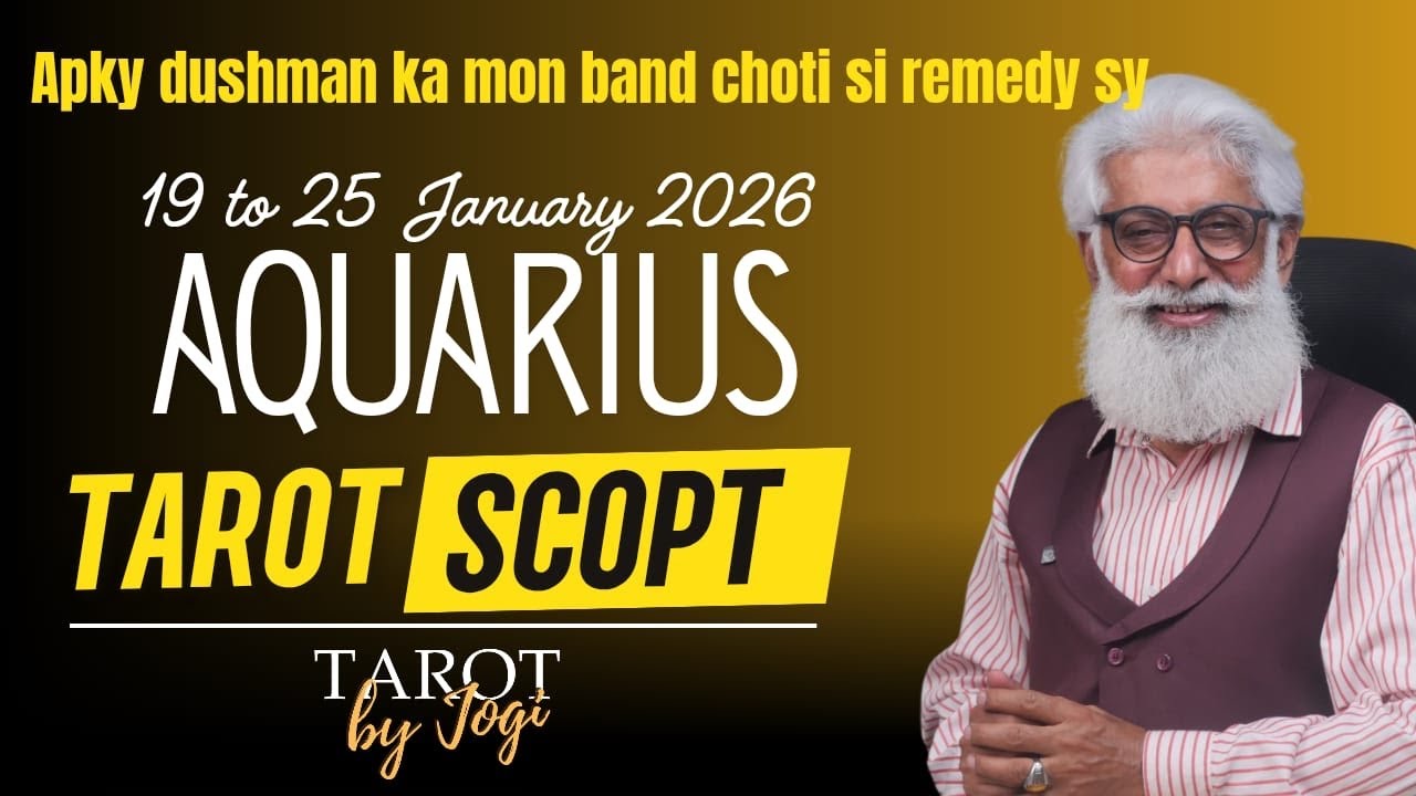 Aquarius Horoscope Weekly | 19-25 January 2026 | Tarot Scope | Remedy To Defeat Enemy | Wish Card