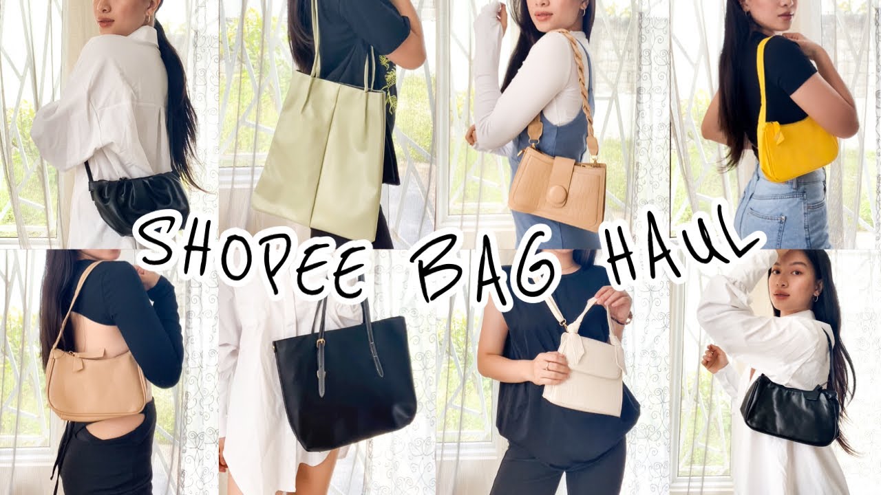 AFFORDABLE SHOPEE BAG HAUL | Trendy and functional bags (as low as ₱65!) ✨