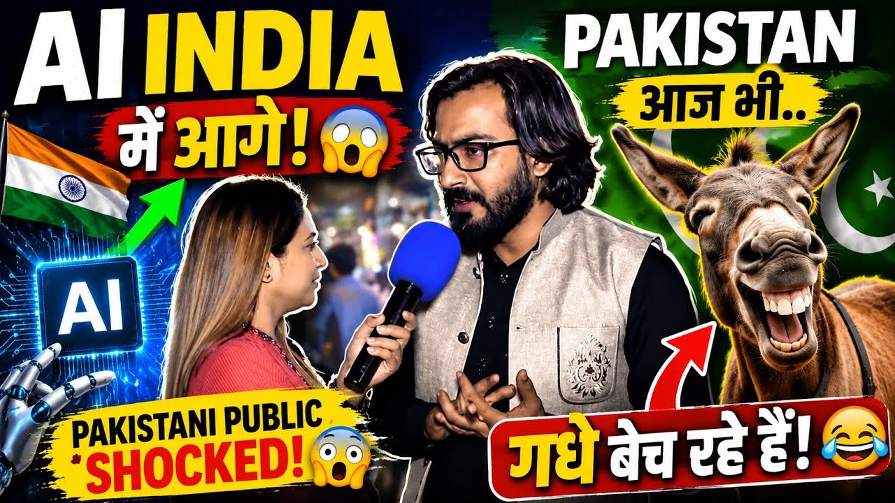 Pakistani Public Funny Reaction on India AI Technology | Hilarious Public Opinions 😂