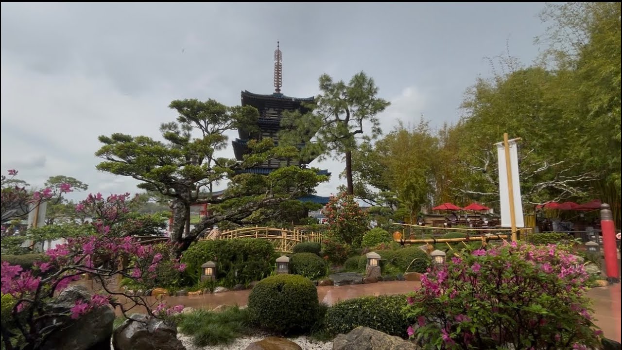 Snacks, rainstorms, and floral magic await at Epcot!  Yes, we went to Epcot again!  