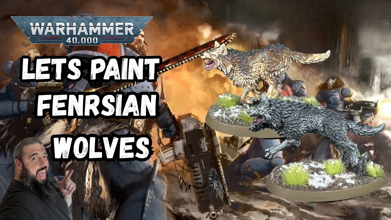 Lets Paint Fenrisian Wolves | Warhammer 40k