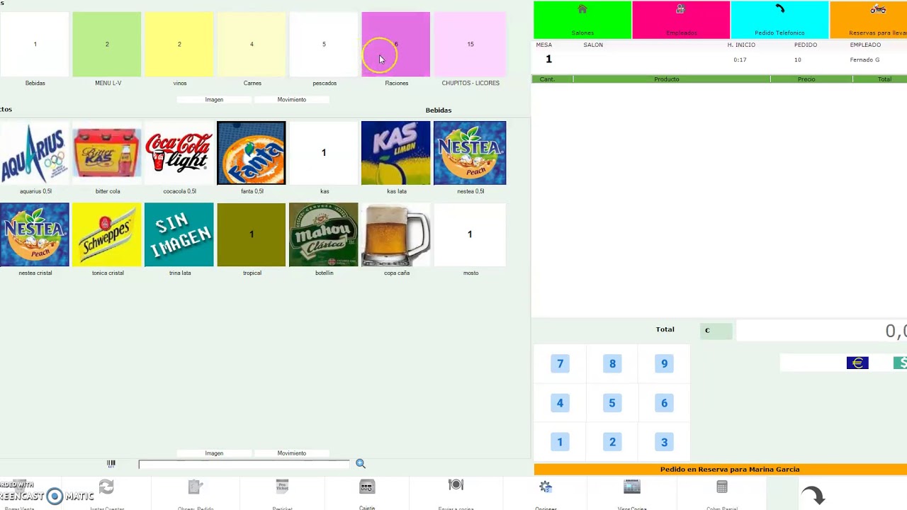 Programa Tpv para Restaurantes Gratisoft pedidos y reserva
