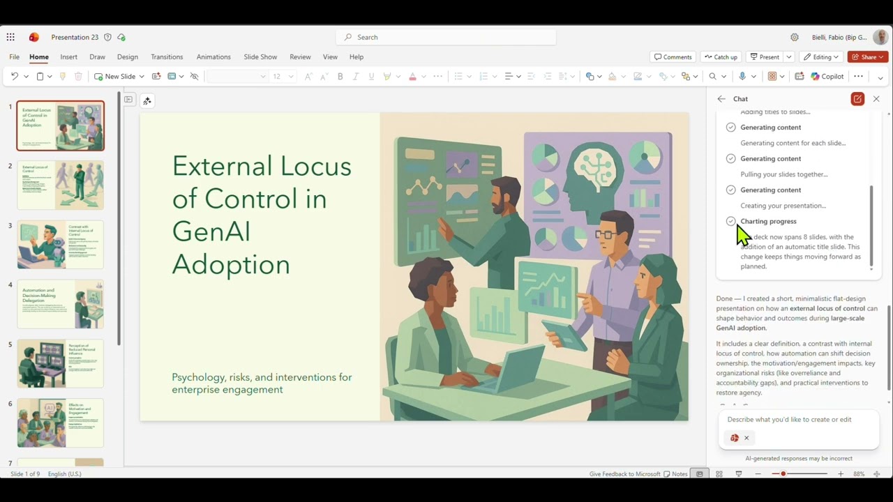Agent Mode in PowerPoint: the new wave of Copilot will transform slides generation