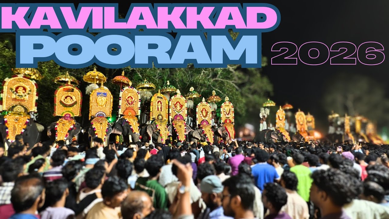 Kavilakkad Pooram 2026 🔥 കാവിലക്കാട് പൂരം 2026 #kavilakkad #aanapooram #elephant #pooram 